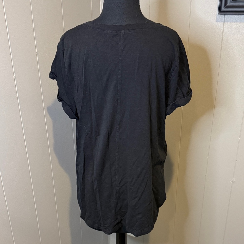 B14 Eddie Bauer Women’s Large Classic Black Short Sleeve Tee - Picture 4 of 5